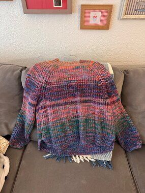 Gap Multicolor Chunky Knit Sweater Size S